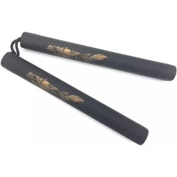 NUNCHAKU D'ENTRAINEMENT DRAGON MOUSSE EVA ET CORDE NOIR