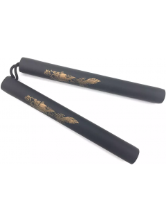 NUNCHAKU D'ENTRAINEMENT DRAGON MOUSSE EVA ET CORDE NOIR