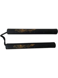 NUNCHAKU D'ENTRAINEMENT DRAGON MOUSSE EVA ET CORDE NOIR