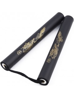 NUNCHAKU D'ENTRAINEMENT DRAGON MOUSSE EVA ET CORDE NOIR