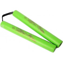 NUNCHAKU D'ENTRAINEMENT DRAGON MOUSSE EVA ET CORDE VERT