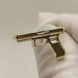 BAGUE PUNK PISTOL COLT 45 OR