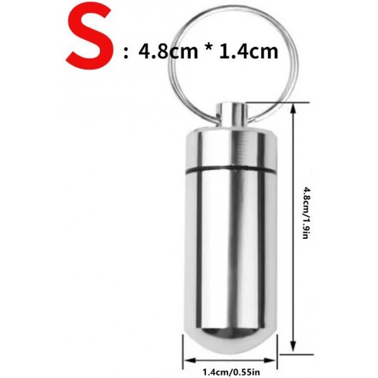 CAPSULE ÉTANCHE EN ALUMINIUM ARGENT S