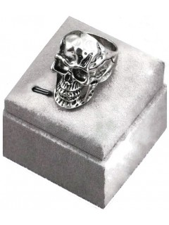 BAGUE BIG SKULL ARGENT