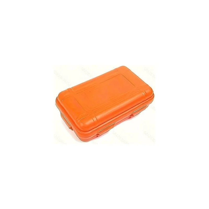 BOÎTE DE SURVIE ÉTANCHE, ANTICHOC ET ANTI-PRESSION 101 INC ORANGE (13,5x8x4cm)