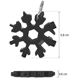 OUTIL MULTIFONCTION 18-EN-1 SNOWFLAKE NOIR