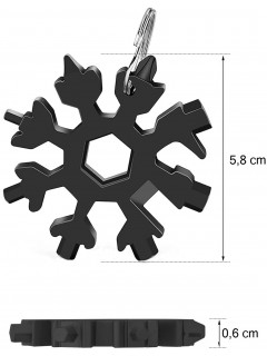 OUTIL MULTIFONCTION 18-EN-1 SNOWFLAKE NOIR