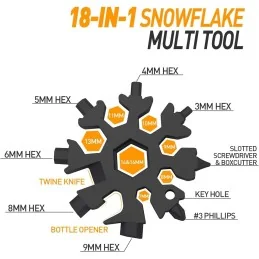 OUTIL MULTIFONCTION 18-EN-1 SNOWFLAKE CAMÉLÉON