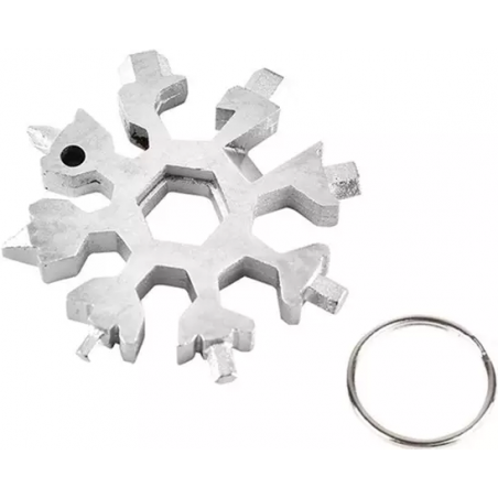 OUTIL MULTIFONCTION 18-EN-1 SNOWFLAKE ARGENT