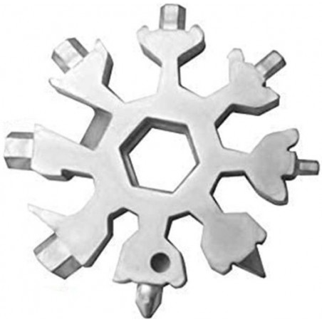 OUTIL MULTIFONCTION 18-EN-1 SNOWFLAKE ARGENT