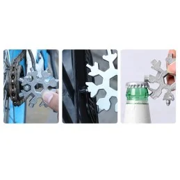 OUTIL MULTIFONCTION 18-EN-1 SNOWFLAKE ARGENT