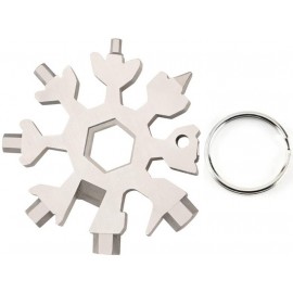 OUTIL MULTIFONCTION 18-EN-1 SNOWFLAKE ARGENT