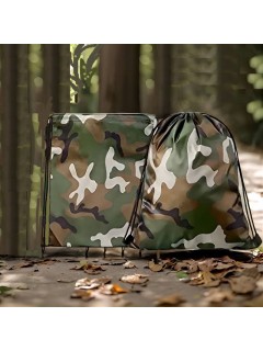 SAC À DOS CORDONS CAMOUFLAGE WOODLAND