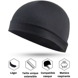 BONNET FIN EXTENSIBLE POLYESTER NOIR