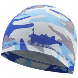 BONNET FIN EXTENSIBLE POLYESTER CAMOUFLAGE BLEU