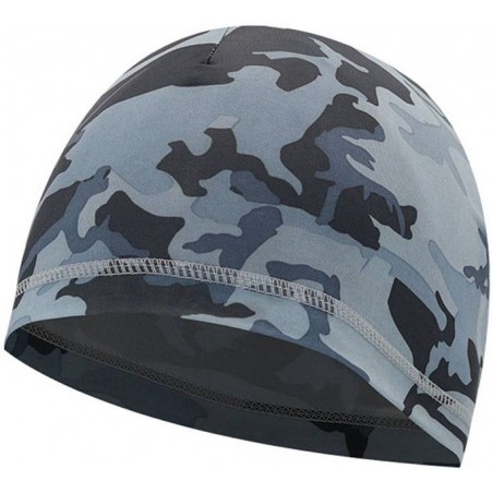 BONNET FIN EXTENSIBLE POLYESTER CAMOUFLAGE GRIS