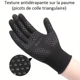 GANTS TECHNIQUES ANTI-UV UPF50+ IWARM NOIR