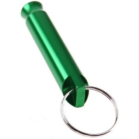 SIFFLET PORTE-CLÉS EN ALU VERT