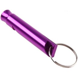 SIFFLET PORTE-CLÉS EN ALU VIOLET