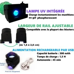 FEEDNECK "GLOW IN THE DARK" AVEC LED UV