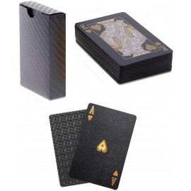 JEU DE 54 CARTES ÉTANCHES EN PET BLACK