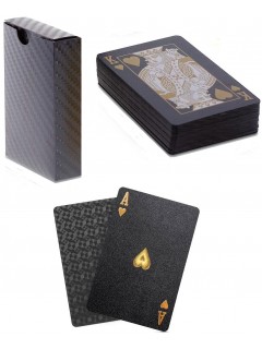 JEU DE 54 CARTES ÉTANCHES EN PET BLACK