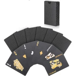 JEU DE 54 CARTES ÉTANCHES EN PET BLACK