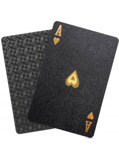 JEU DE 54 CARTES ÉTANCHES EN PET BLACK