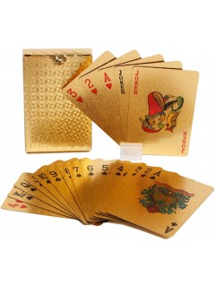 JEU DE 54 CARTES ÉTANCHES EN PET GOLD