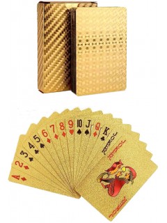 JEU DE 54 CARTES ÉTANCHES EN PET GOLD