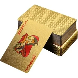 JEU DE 54 CARTES ÉTANCHES EN PET GOLD