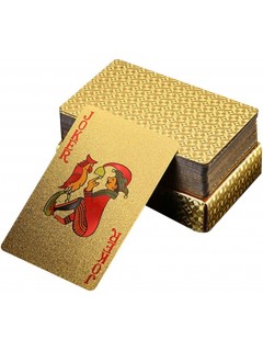 JEU DE 54 CARTES ÉTANCHES EN PET GOLD