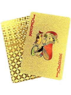 JEU DE 54 CARTES ÉTANCHES EN PET GOLD