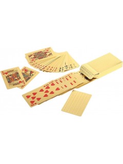 JEU DE 54 CARTES ÉTANCHES EN PET GOLD