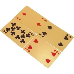 JEU DE 54 CARTES ÉTANCHES EN PET GOLD