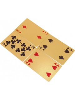 JEU DE 54 CARTES ÉTANCHES EN PET GOLD