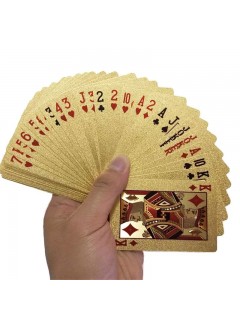 JEU DE 54 CARTES ÉTANCHES EN PET GOLD