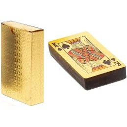 JEU DE 54 CARTES ÉTANCHES EN PET GOLD