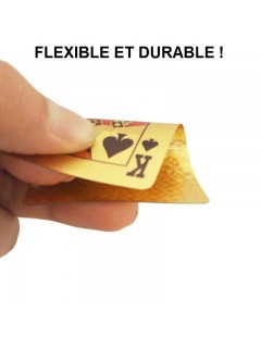 JEU DE 54 CARTES ÉTANCHES EN PET GOLD