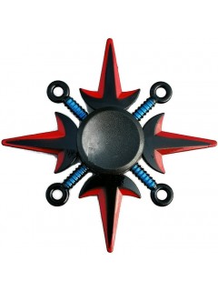 HAND SPINNER ÉTOILE DE LANCER ALLIAGE FLYING THOR NOIR/BLEU/ROUGE