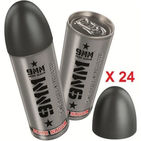 PACK DE 24 ENERGY DRINK 9MM SANS SUCRE (250ml)