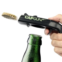 PISTOLET À CAPSULE OUVRE-BOUTEILLE CAPGUN NOIR