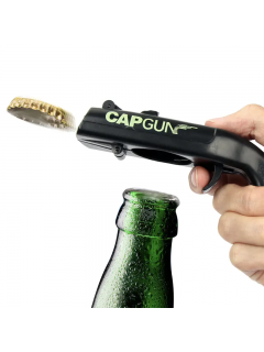 PISTOLET À CAPSULE OUVRE-BOUTEILLE CAPGUN NOIR