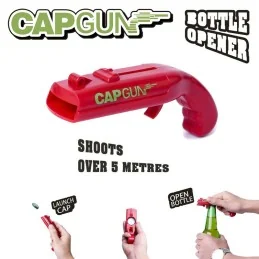 PISTOLET À CAPSULE OUVRE-BOUTEILLE CAPGUN NOIR