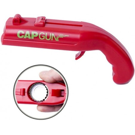 PISTOLET À CAPSULE OUVRE-BOUTEILLE CAPGUN ROUGE