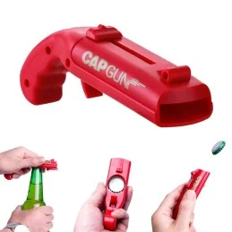 PISTOLET À CAPSULE OUVRE-BOUTEILLE CAPGUN ROUGE