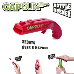 PISTOLET À CAPSULE OUVRE-BOUTEILLE CAPGUN BLEU