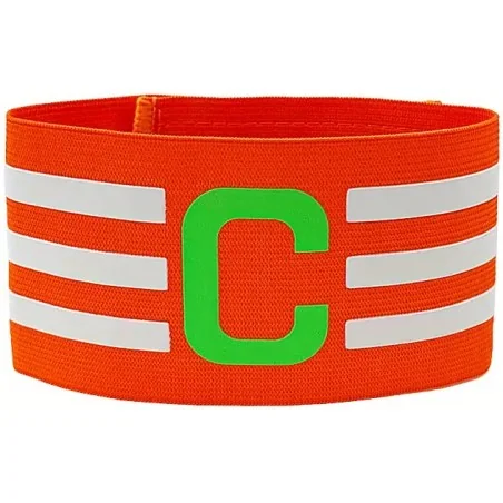 BRASSARD DE CAPITAINE 3 BANDES "C" ORANGE