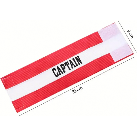 BRASSARD CAPITAINE "CAPTAIN" ROUGE