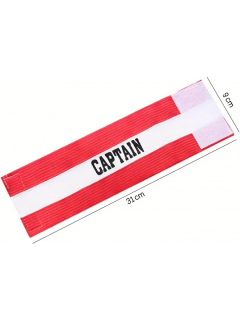 BRASSARD CAPITAINE "CAPTAIN" ROUGE